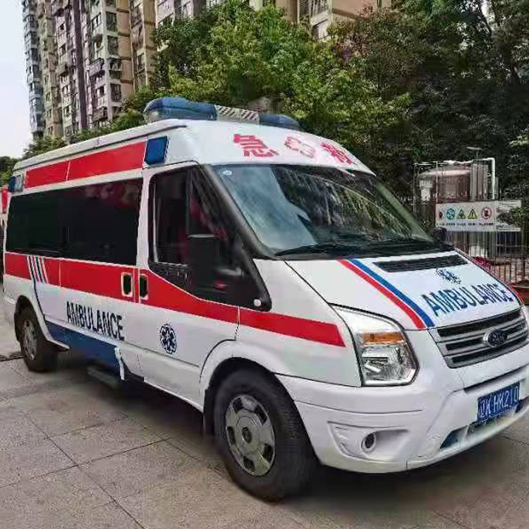 金东长途救护车护送病人返乡